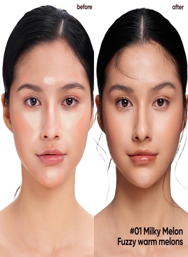 JUDYDOLL 2 In 1 Blush Highlighter Palette, Blush Cream & Glowy Blush, Matte Highlighter, Buildable Color for Cheeks, Cute Makeup, Lightweight, Smooth Powder, Multi-Use, Matte Finish or Radiant Look - Image 4