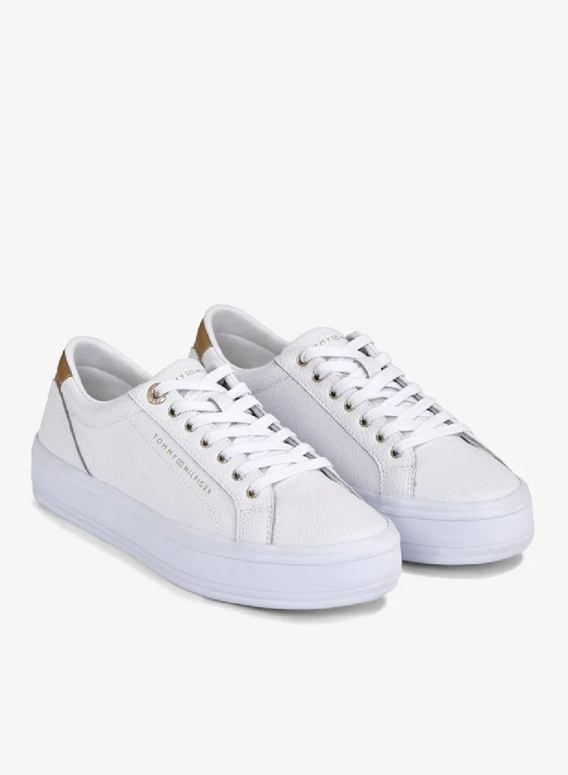 TOMMY HILFIGER Essential Metallic Heel Lace-Up Sneakers