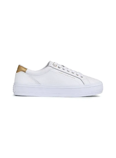 TOMMY HILFIGER Essential Metallic Heel Lace-Up Sneakers
