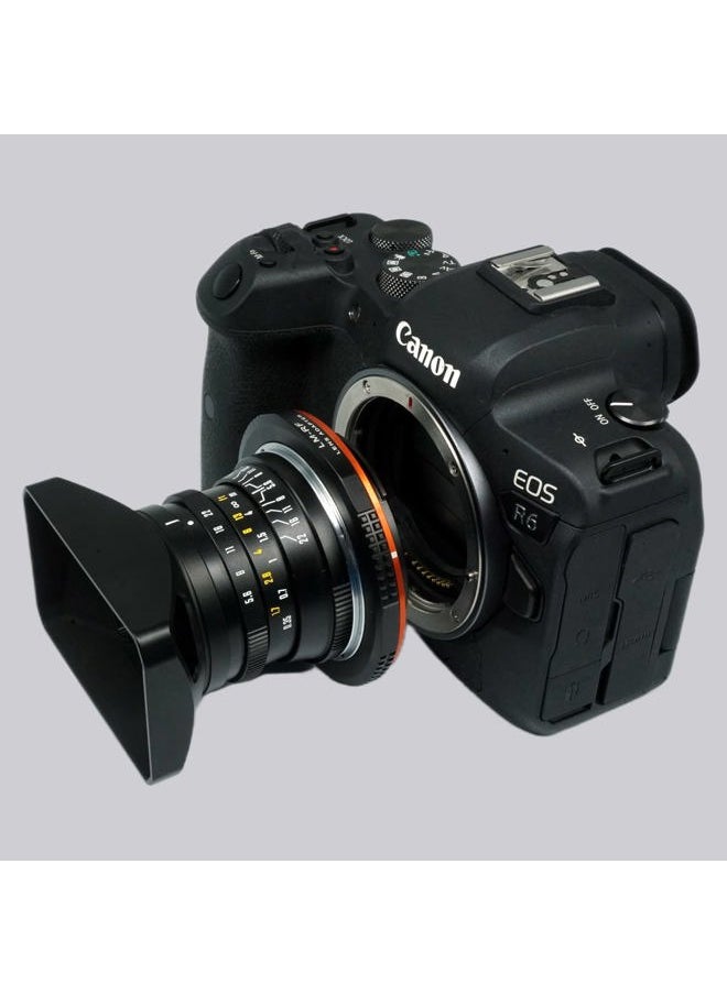 PHOLSY - Lens Mount Adapter for Leica M LM, Zeiss ZM, Voigtlander VM Mount Lens, Compatible with Leica M to Canon EOS RF Camera EOS R8, R50, R6 Mark II, R7, R10, R3, R5, EOS R5C, EOS R6, EOS R, EOS RP - Image 1