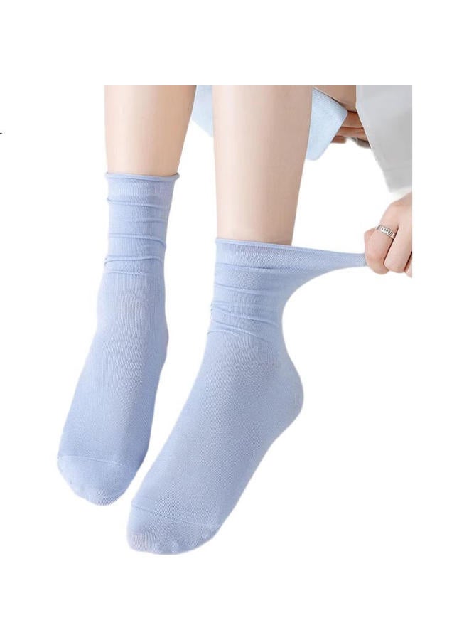 Cotton Thirteen Women'S Long Tube Socks Summer Thin Breathable Pile Socks [Cool And Comfortable] Girls' Trendy Long Socks 8 Pairs Pack - Image 3