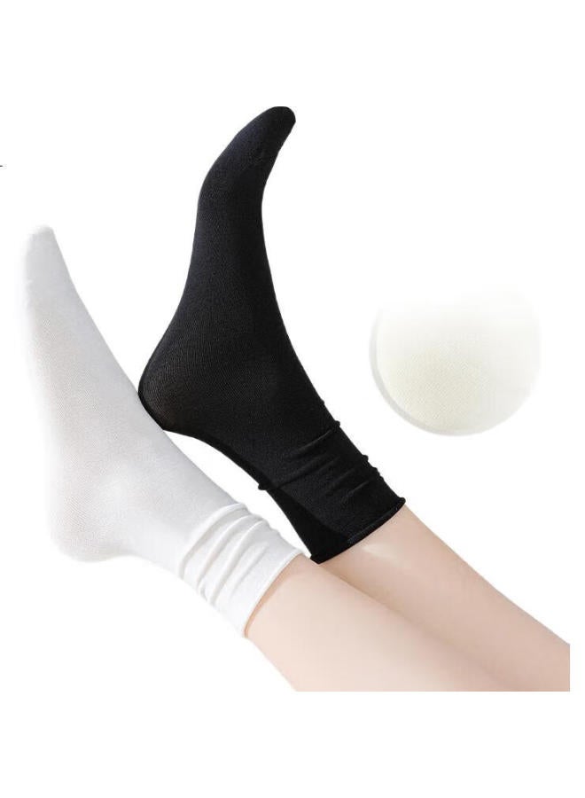 Cotton Thirteen Women'S Long Tube Socks Summer Thin Breathable Pile Socks [Cool And Comfortable] Girls' Trendy Long Socks 8 Pairs Pack - Image 2