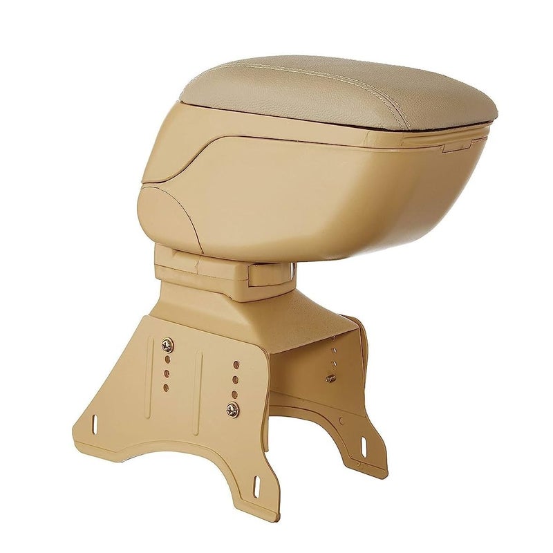 Dhanvine Car Centre Console Hand Armrest Beige Compatible with Maruti Suzuki Dzire Type-2 (2011-2016) - Image 2