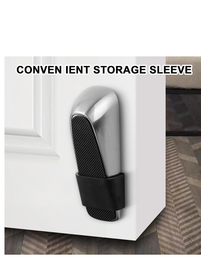 Heavy Duty Door Stoppers 2 Pack Strongest Door Stop Wedge with Storage Case Non-Scratching Door Holder Anti-Skid Durable Rubber Doorstop for Home Office and School Fit All Types of Floor  - Image 3