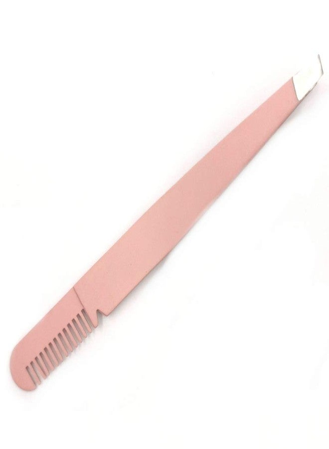 PRETYZOOM 3pcs 2 1 Eyebrow Tweezers 2 in 1 Tweezer Comb Eyebrow Clamps Makeup Supplies Makeup Tools - Image 2