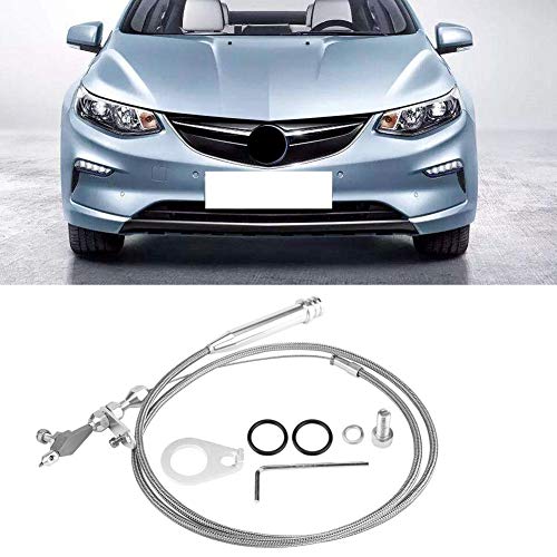 KIMISS 700R4 Kickdown Cable, Car Stainless Steel Braided Transmission Detent Cable (Silver) - Image 4