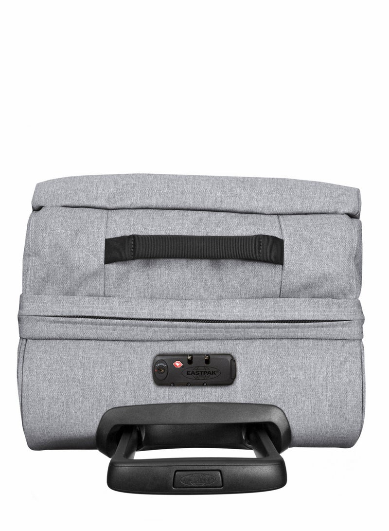 EASTPAK TRANVERZ 2-wheel travel trolley with 2 main compartments Luggage Bag Large Sunday Grey - Image 4