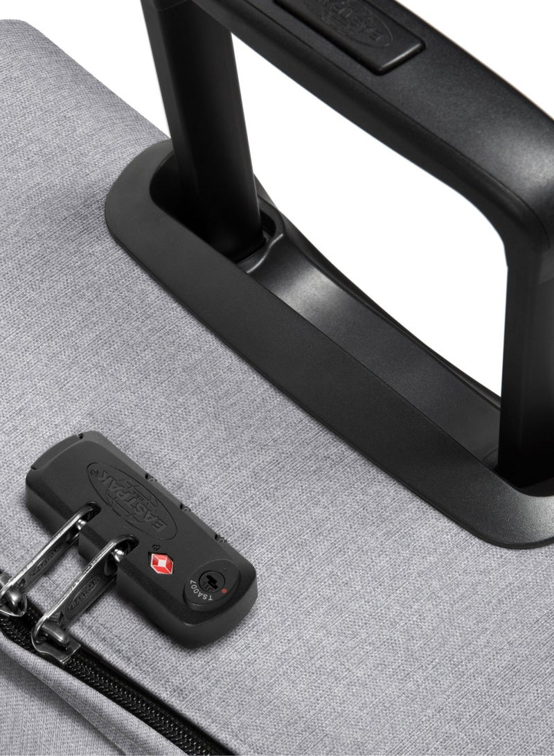 EASTPAK TRANVERZ 2-wheel travel trolley with 2 main compartments Luggage Bag Large Sunday Grey - Image 5