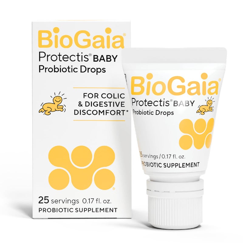 BioGaia قطرات بيوغايا بروتكتيس للب babies | أساسيات الأطفال لتخفيف المغص والغازات | آمنة للمواليد الجدد | تخفيف البكاء، والانزعاج، والمغص، والغازات، والتقيؤ، والإمساك | خالية من الألبان، وفول الصويا، والغلوتين | 5 مل - Image 1