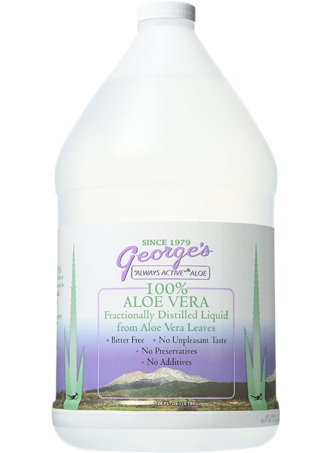 George's George's Aloe Vera Liquid Supplement, 128 oz - Image 1