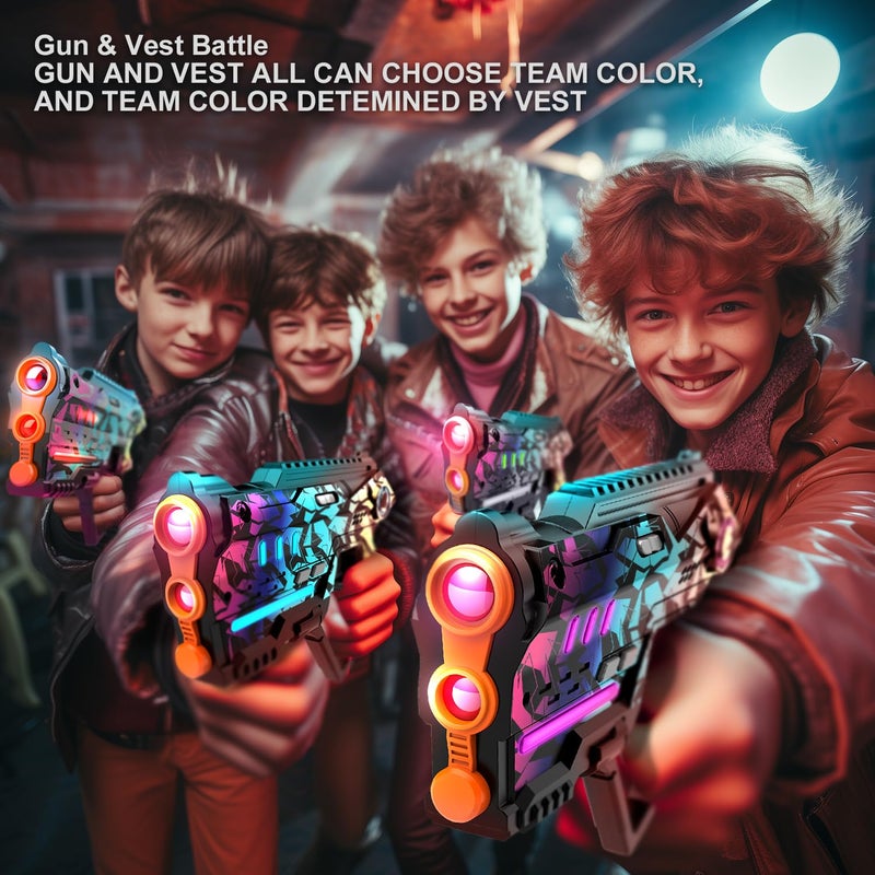 Winyea Tag Laser Tag Set of 4  Lazer Tag Game for Kids Indoor & Outdoor Play  Gift Ideas for Kids Teens and Adults  Cool Toys for Teenage Ages 8 9 10 11 12+Year Old Boy & Girls - Image 5