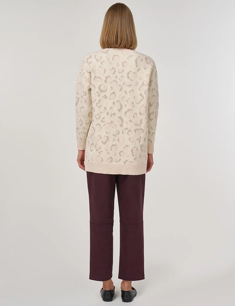 Kayra تونيك تريكو مزخرف بلون بودرة