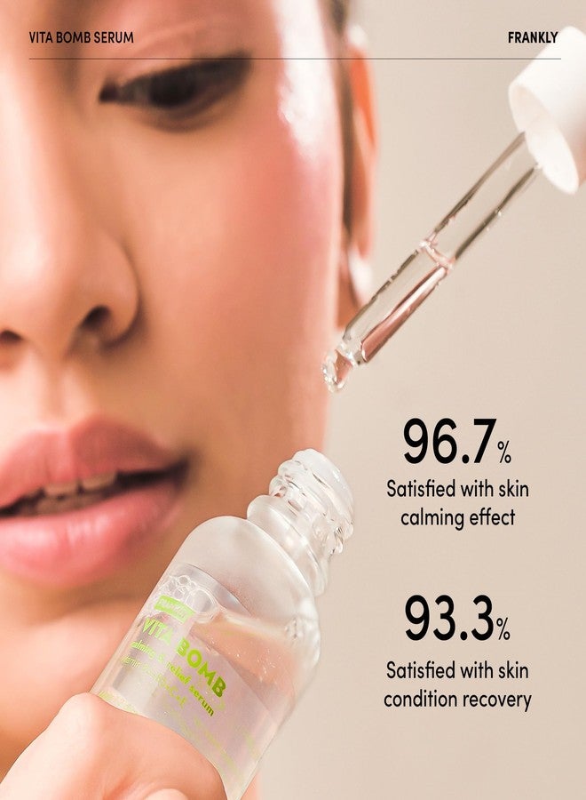 Frankly Vita Bomb Serum - Calming & Revitalizing Complex with Vitamins B3, B5, C, E - Soothes, Moisturizes & Evens Skin Tone | Vegan, Hypoallergenic, 1.01 fl. Oz. - Image 4