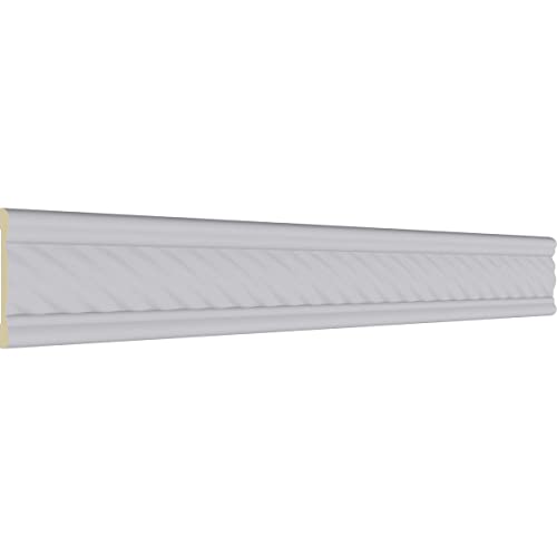 Ekena Millwork 2 3/8"H x 3/8"P x 94 1/2"L Classic Alexandria Rope Panel Moulding - Image 3