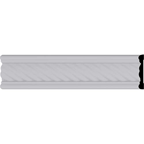 Ekena Millwork 2 3/8"H x 3/8"P x 94 1/2"L Classic Alexandria Rope Panel Moulding - Image 1