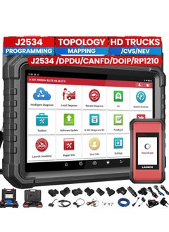 Launch LAUNCH 2025 X431 PRO3S+ Elite SmartlinkC 2.0 Bi-Directional Diagnostic Scan Tool with J2534 Coding,Topology Map,HD Truck Scan,ECU Coding,CANFD &DOIP,FCA AutoAuth,60+Service,2 Years Free Update  - Image 1