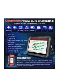 Launch LAUNCH 2025 X431 PRO3S+ Elite SmartlinkC 2.0 Bi-Directional Diagnostic Scan Tool with J2534 Coding,Topology Map,HD Truck Scan,ECU Coding,CANFD &DOIP,FCA AutoAuth,60+Service,2 Years Free Update  - Image 2