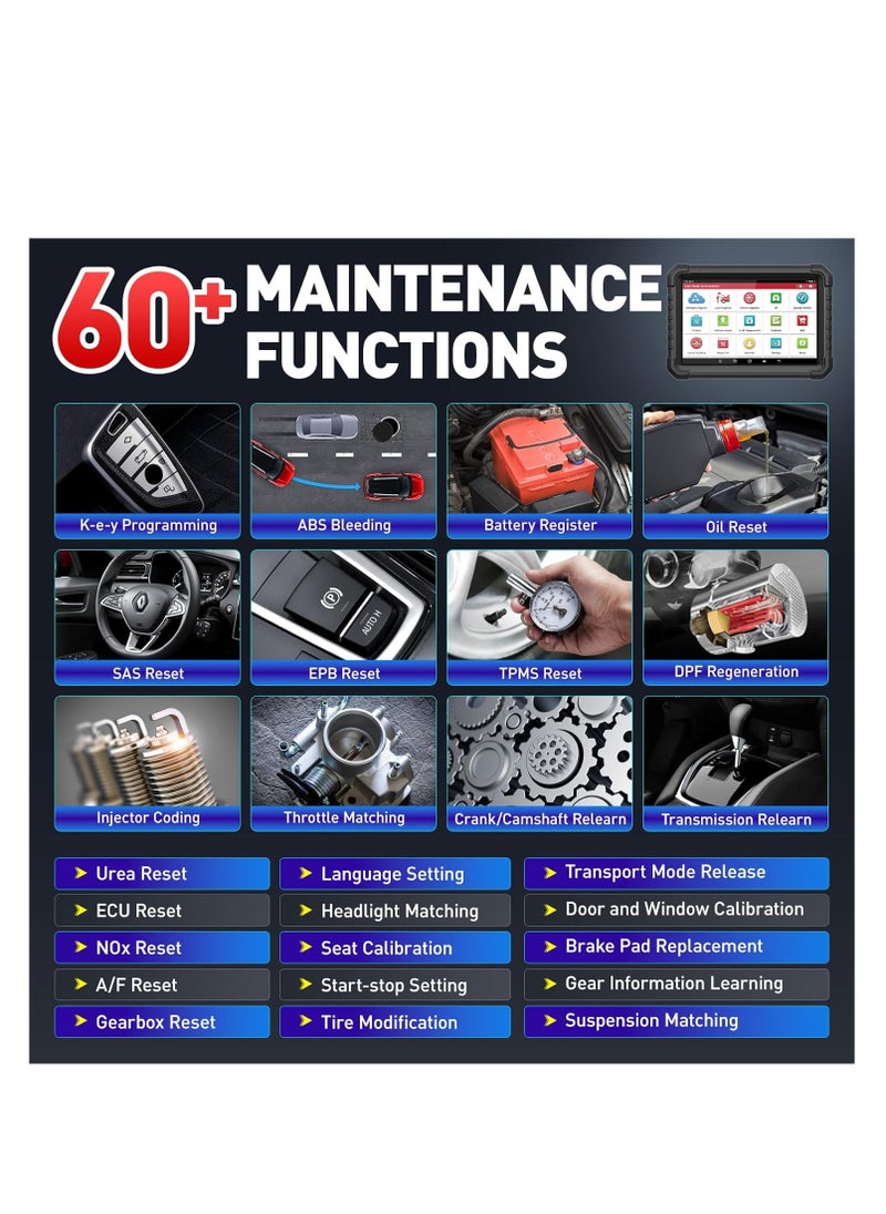 Launch LAUNCH 2025 X431 PRO3S+ Elite SmartlinkC 2.0 Bi-Directional Diagnostic Scan Tool with J2534 Coding,Topology Map,HD Truck Scan,ECU Coding,CANFD &DOIP,FCA AutoAuth,60+Service,2 Years Free Update  - Image 3
