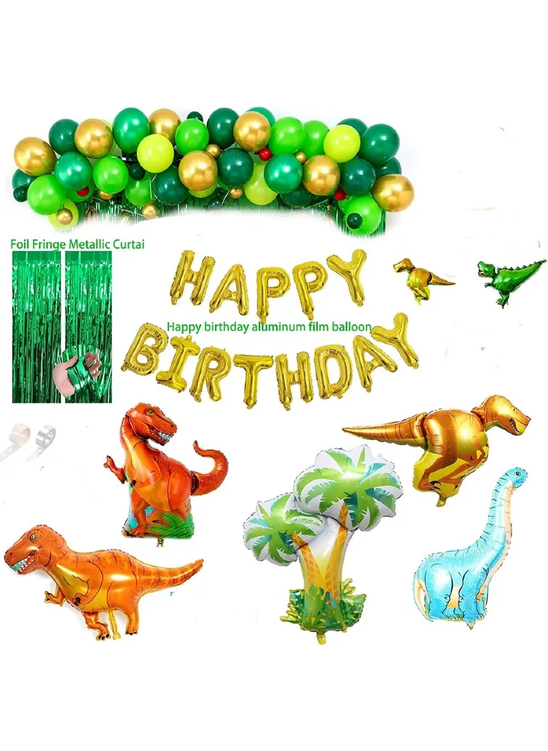 Bkmc Luxury Dinosaur Full Birthday Decoration Set Party Set