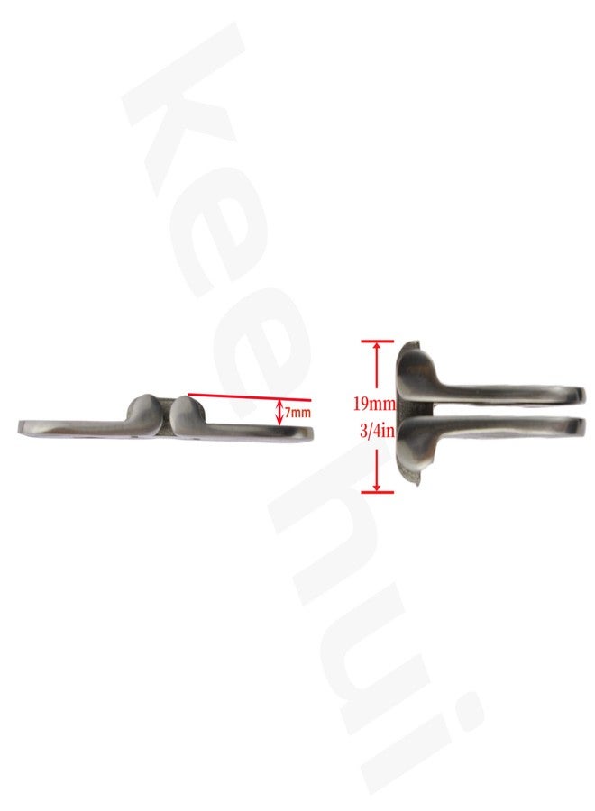 Keehui Stainless Steel 316 CAST Solid Marine Grade 180 Degree Flush Mount Hatch Hinge 2-3/4in x 1-1/2in(70mmx40mm) for Boat, RVs (Pair) - Image 3