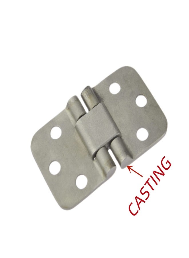 Keehui Stainless Steel 316 CAST Solid Marine Grade 180 Degree Flush Mount Hatch Hinge 2-3/4in x 1-1/2in(70mmx40mm) for Boat, RVs (Pair) - Image 4