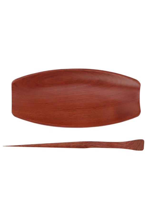 xozgdovg - Chinese Tea Set Wooden Loose Tea Scoop Teaspoon Tea Ceremony Accessories Teaware Supplies Tool Kit for Tea Matcha Making Bubinga - Image 1