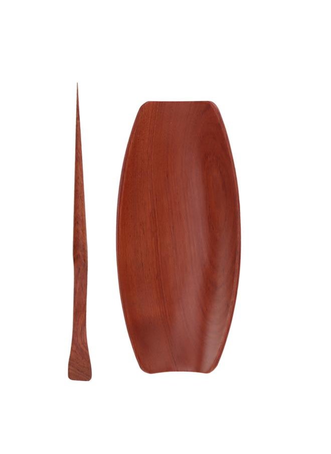 xozgdovg - Chinese Tea Set Wooden Loose Tea Scoop Teaspoon Tea Ceremony Accessories Teaware Supplies Tool Kit for Tea Matcha Making Bubinga - Image 1