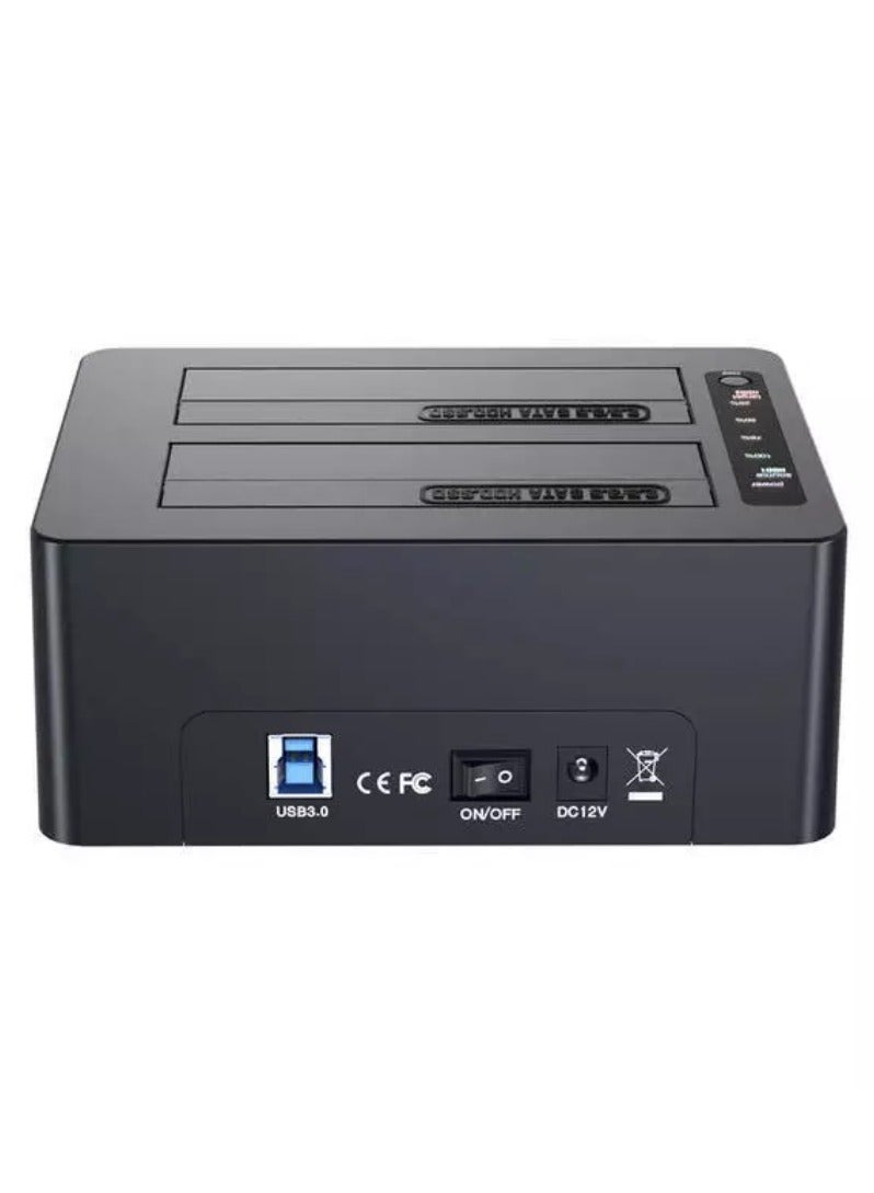 مايوو MAIWO K3082 محطة إرساء / مُكررة ذات حجرتين لـ SATA مقاس 2.5 بوصة/3.5 بوصة - Image 3