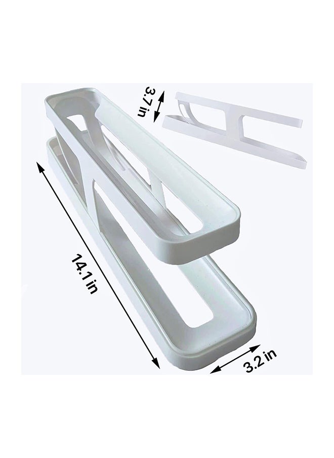 Generic 2Piece Tier Egg Dispenser Automatic Egg Roller Refrigerator Rolling Egg Holder Automatically Rolling Egg Storage Container For Kichen  - Image 3
