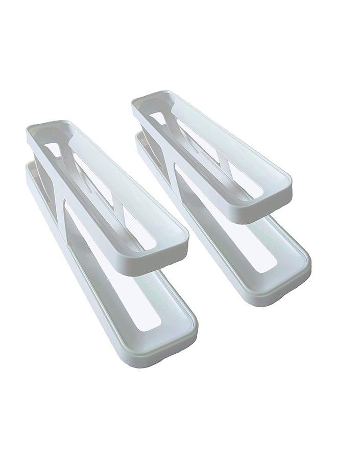 Generic 2Piece Tier Egg Dispenser Automatic Egg Roller Refrigerator Rolling Egg Holder Automatically Rolling Egg Storage Container For Kichen  - Image 2
