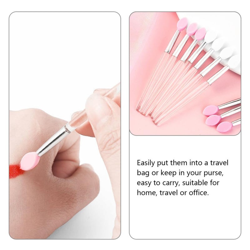 10pcs Silicone Lip Brush Applicator Set Portable Crystal Handle Lipstick Applicators for Precise Lip Makeup and Mask Application - Image 3
