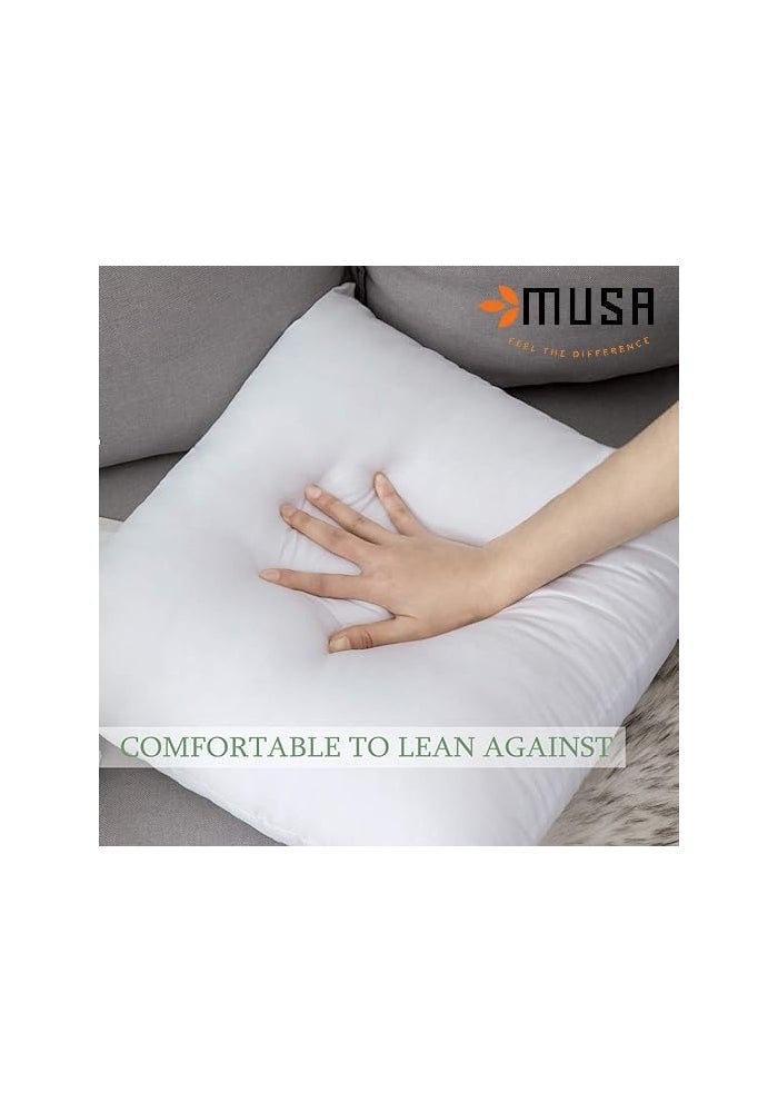 MUSA MUSA وسائد ميوس ميوس - عبوة من 4 حشوات وسائد ناعمة، 40x40 سم (16x16 بوصة) - Image 3