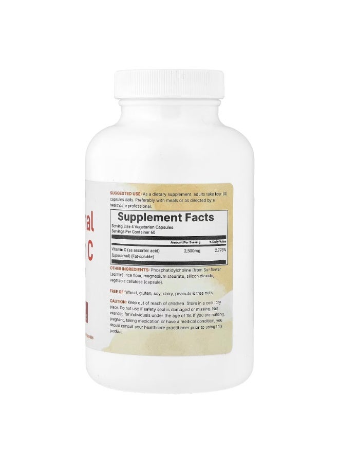 Micro Ingredients, Liposomal Vitamin C, 240 Vegetarian Capsules (625 mg per Capsule) - Image 2
