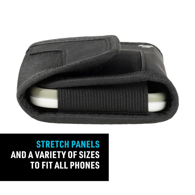 NITE IZE حافظة نيت آيز الجانبية العالمية المتينة - حافظة واقية لأحزمة الرجال والنساء - حقيبة أدوات الهاتف - ملحقات الهاتف - كبير جداً، أسود - Image 5
