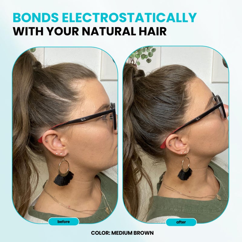 SURETHIK Hair Building Fibers for Thinning Hair, Instantly Fuller Looking Hair for Men & Women, Sandy Blonde, 100% Organic Keratin, , 15g - Image 3
