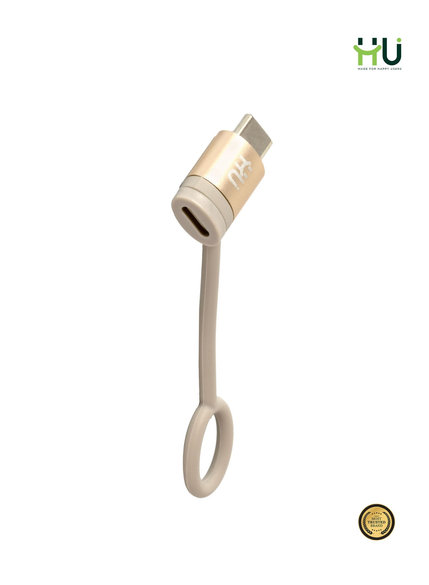 H U PD Fast Charging Adapter USB-C Male to Lightning Female – 65W Fast Charge Converter with 480Mbps Data Transfer, Aluminum Alloy Compact Adapter for iPhone & USB-C Devices