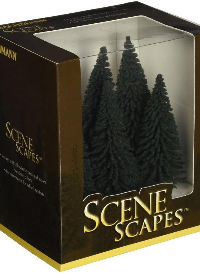 Bachmann Trains 5"- 6" Pine Trees - 6 Per Box - Image 1