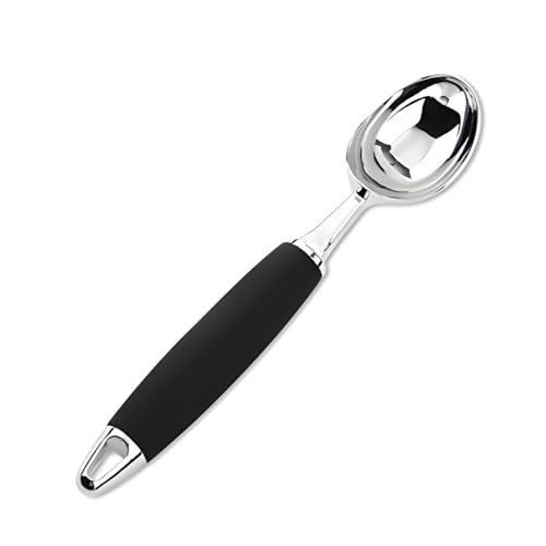 FLAVION Heavy Duty Ice Cream Scoop with Ergonomic Handle – Stainless Steel Non-Slip Grip – Ideal for Hard Frozen Desserts,Sorbet,Yogurt, Gelato & Frozen (Green, Pack of 1) - Image 1