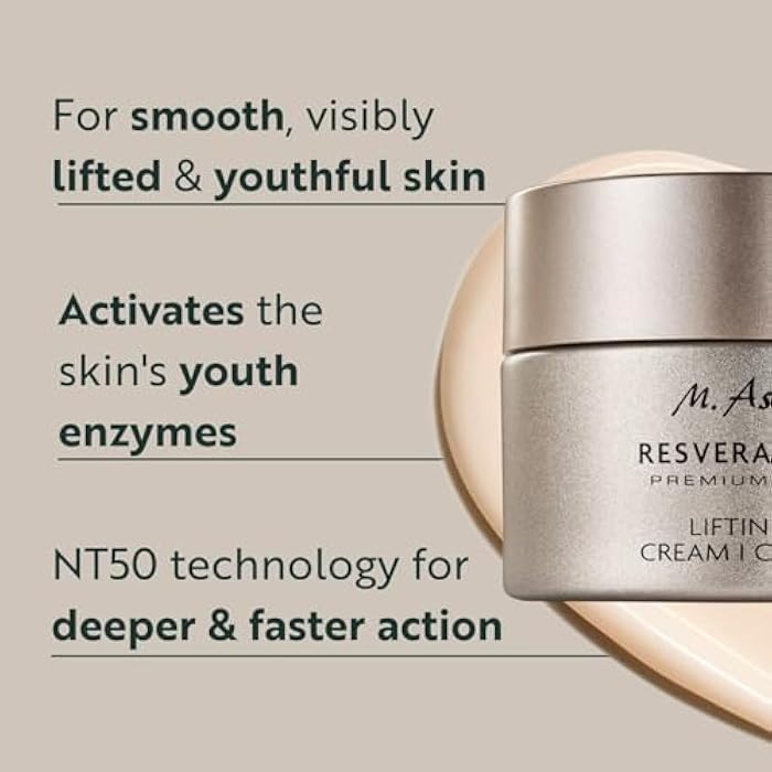 M.Asam M. Asam Resveratrol Premium Lifting Cream (1.69 fl oz) - Anti-Aging Face Moisturiser, Resveratrol Day and Night Cream, Hydrating Skin Care with Peptides, Vegan Face Cream - Image 2