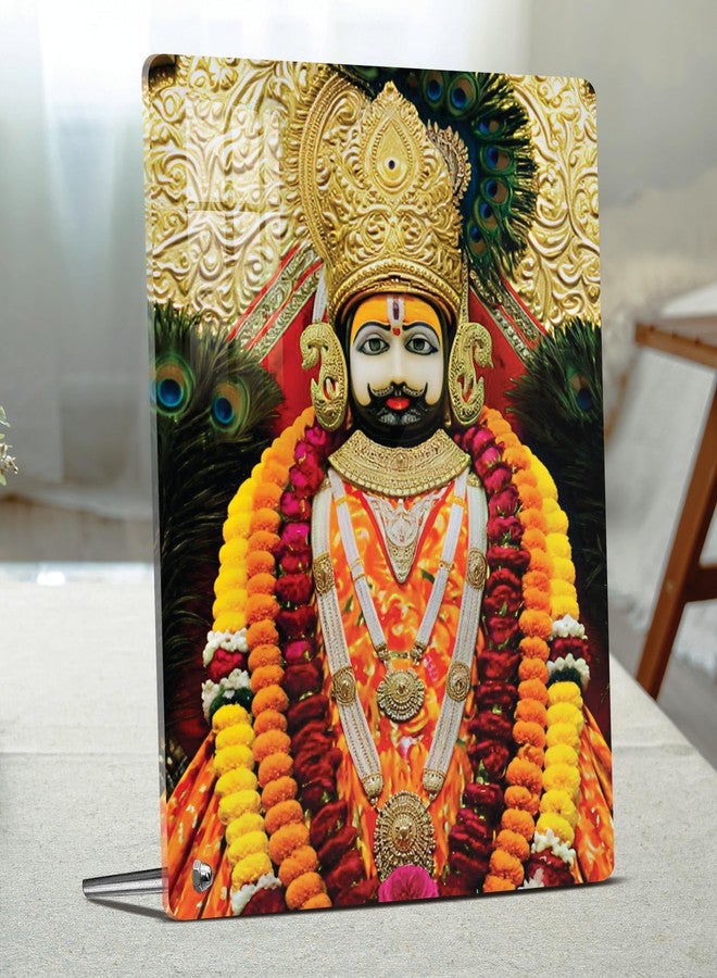 Giftplease Premium Acrylic Photo Frame of Khatu Shyam Ji | Spiritual Tabletop Decor | Glossy Finish, Waterproof | Ideal for Home Mandir, Office, or Devotional Gifting (6x8 inches) GD_13 - Image 5