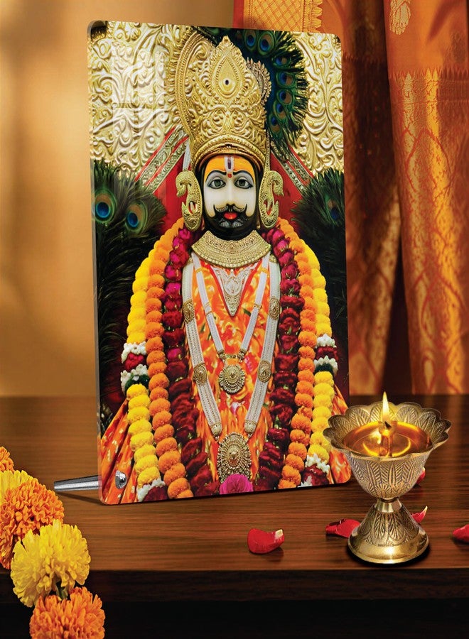 Giftplease Premium Acrylic Photo Frame of Khatu Shyam Ji | Spiritual Tabletop Decor | Glossy Finish, Waterproof | Ideal for Home Mandir, Office, or Devotional Gifting (6x8 inches) GD_13 - Image 2