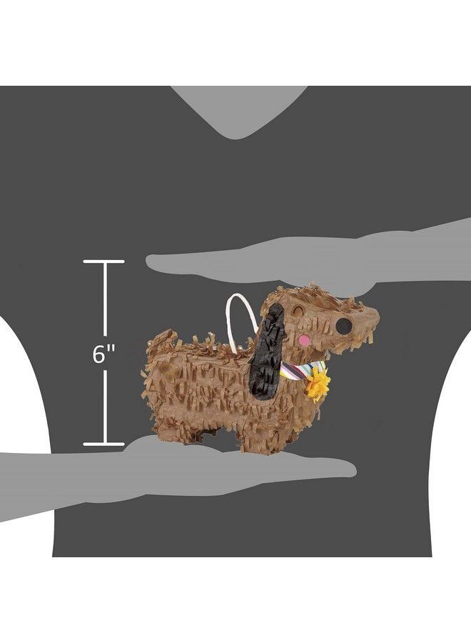 Unique Mini Dachshund Pinata Decoration ; 8" X 5.75" ; 1 Pc - Image 4