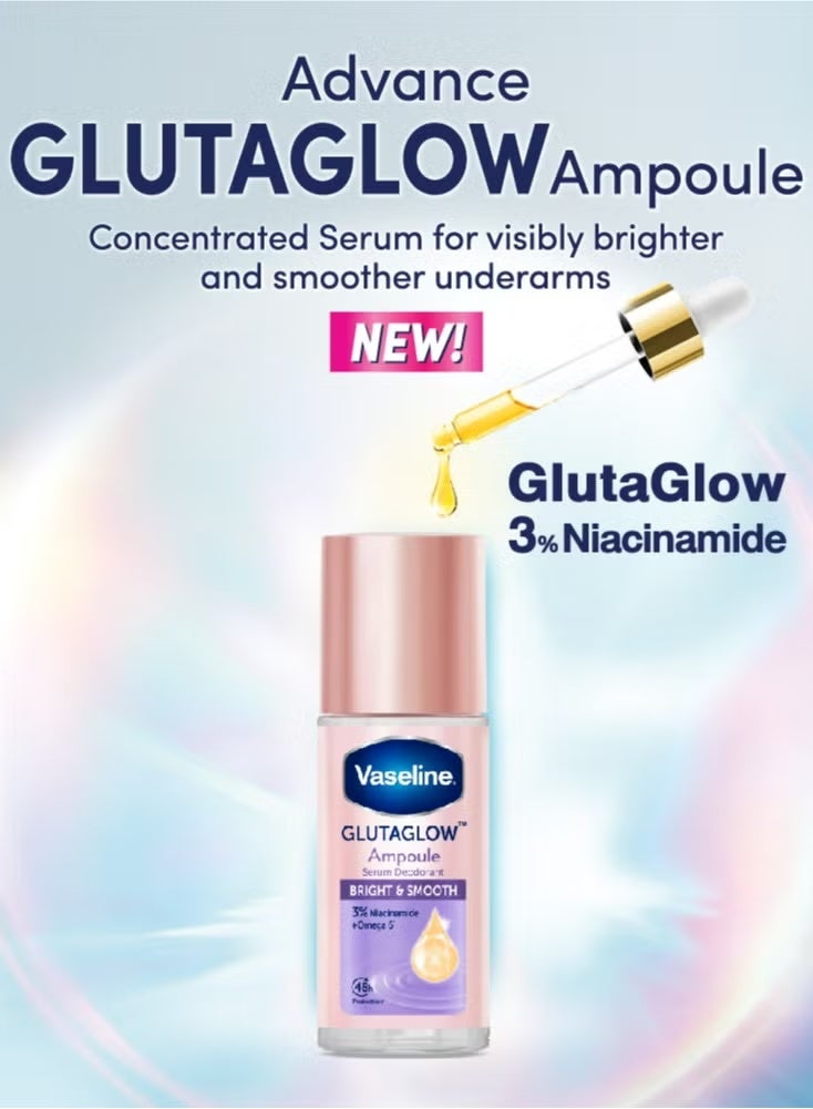 Vaseline Glutaglow Bright & Dry Ampoule Serum Deodorant - 45ml - Image 3