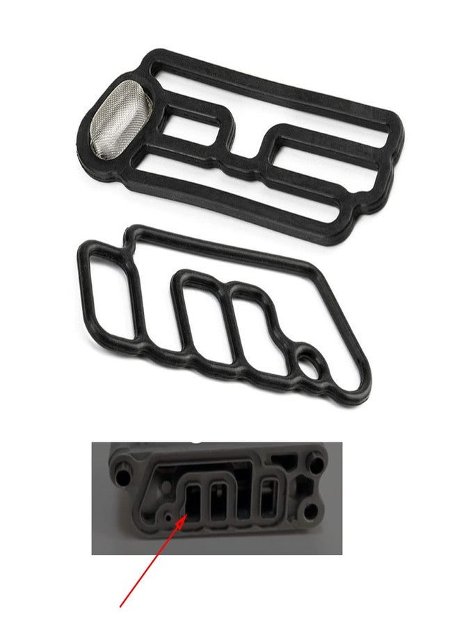 znakeauto 917-176 VTEC VVT Solenoid Gasket Spool Valve Filter Screen O-Ring Gasket 15815-RAA-A02 with Hon-da Civic Accord CR-V Element Fit,Acura RSX TSX 15845-RAA-A01 91319-PAA-A01(Includes 3 PCS) - Image 3