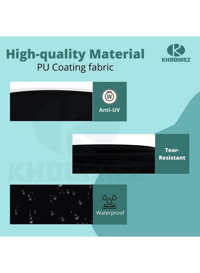 KHOOBREZ Women PU Coating Waterproof Dust Proof Rain Cover for Bag, Messenger Shoulder Bag, Office Bag Cover PU_OBC(Black) - Image 3