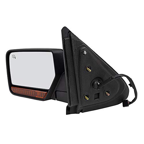 BROCK Power Mirror Replacement for 2007-2010 Ford Expedition Drivers Side Heated Signal Memory Puddle Lamp Textured 8L1Z17683BA - Image 2