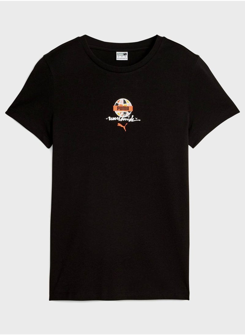 PUMA - Worldwide Graphic T-Shirt - Image 1