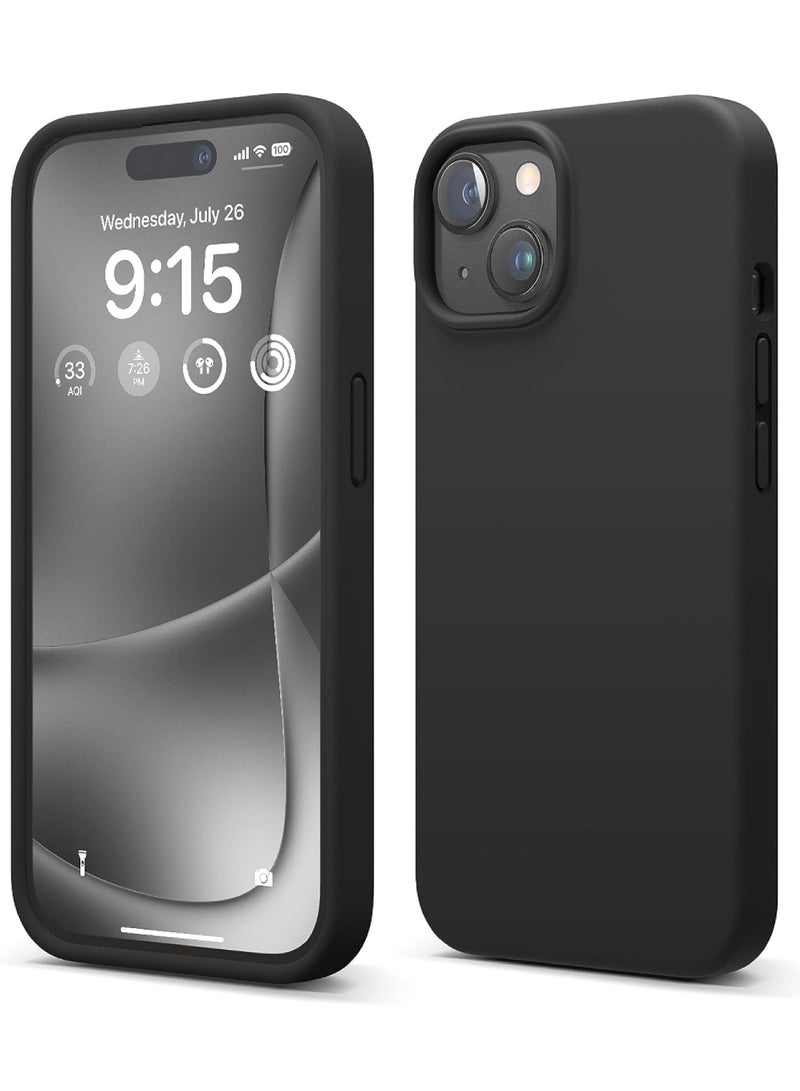 روك بو متوافق مع اي فون 15 زائد حالة الهاتف المحمول سيليكون السائل حالة الهاتف المحمول حالة الجسم كله واقية من الصدمات حالة الهاتف المحمول رقيقة جدا مقاومة للخدش لينة بطانة ستوكات 6.7 بوصة - Image 1