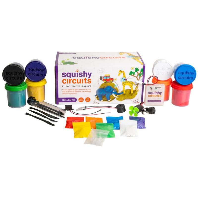 Squishy Circuits Deluxe Kit Explore Electrical Circuits with Play Dough STEM Science Kits for Kids Age 812 Fun and Educational at Home Classroom Camp and More
