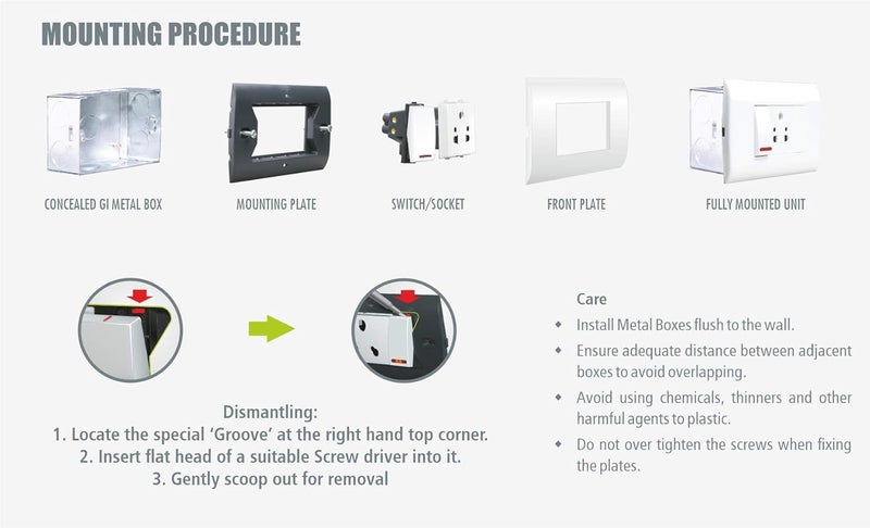 Salzer مقبس مودولار 3 دبابيس | مقبس طاقة 6 أمبير 240 فولت تيار متردد للاستخدام المنزلي والمكتبي | مادة UL94 مع بولي كربونات مثبتة بالأشعة فوق البنفسجية | أبيض (عبوة من 2) - Image 4